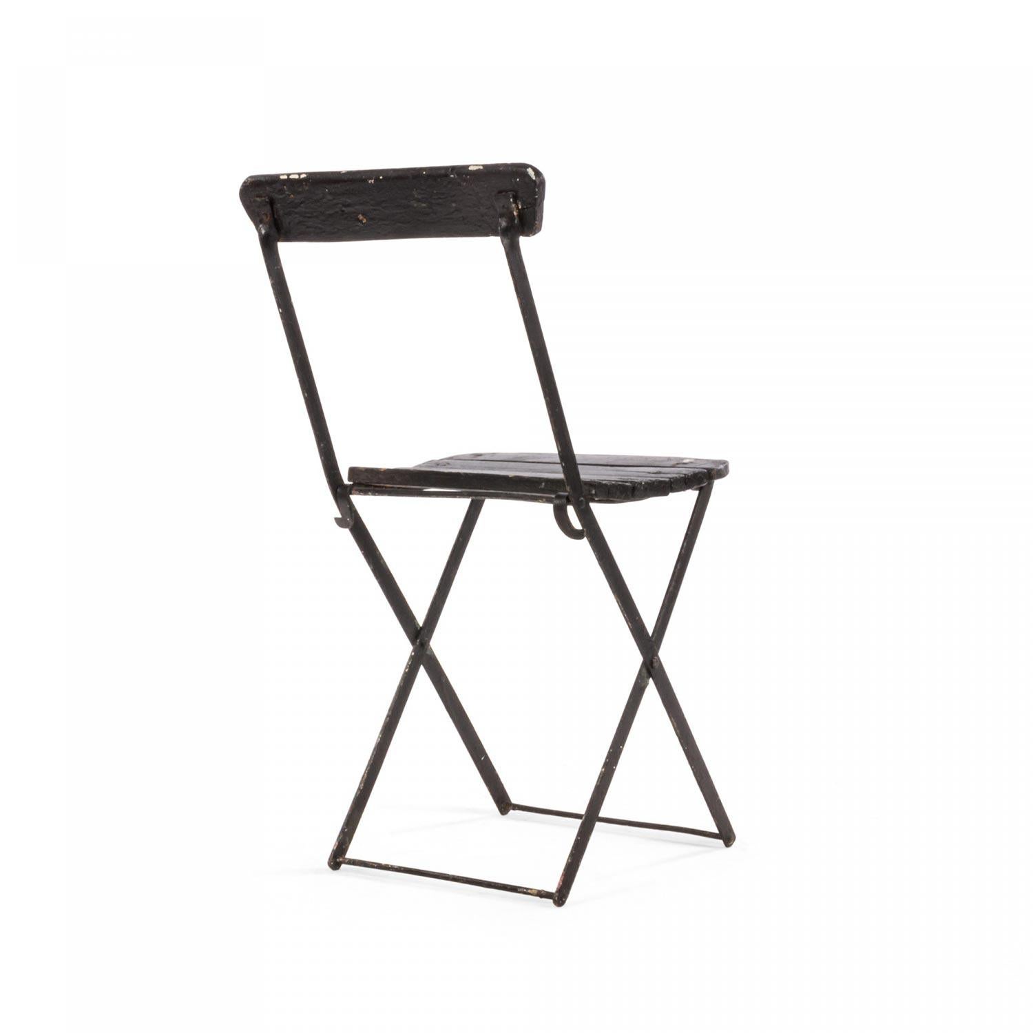 21 Outdoor Eisen faltbar Bistro Stuhl im Angebot 4