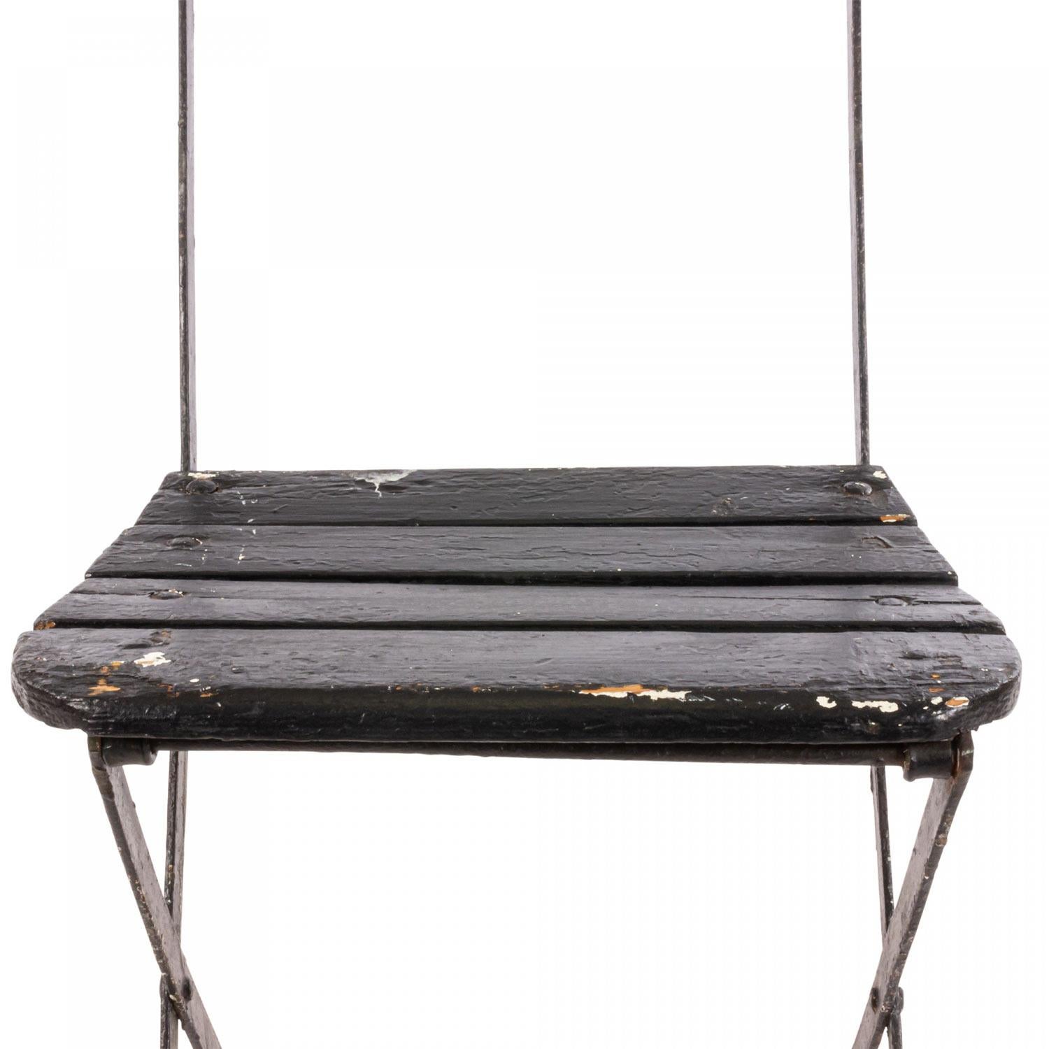 21 Outdoor Eisen faltbar Bistro Stuhl im Angebot 6