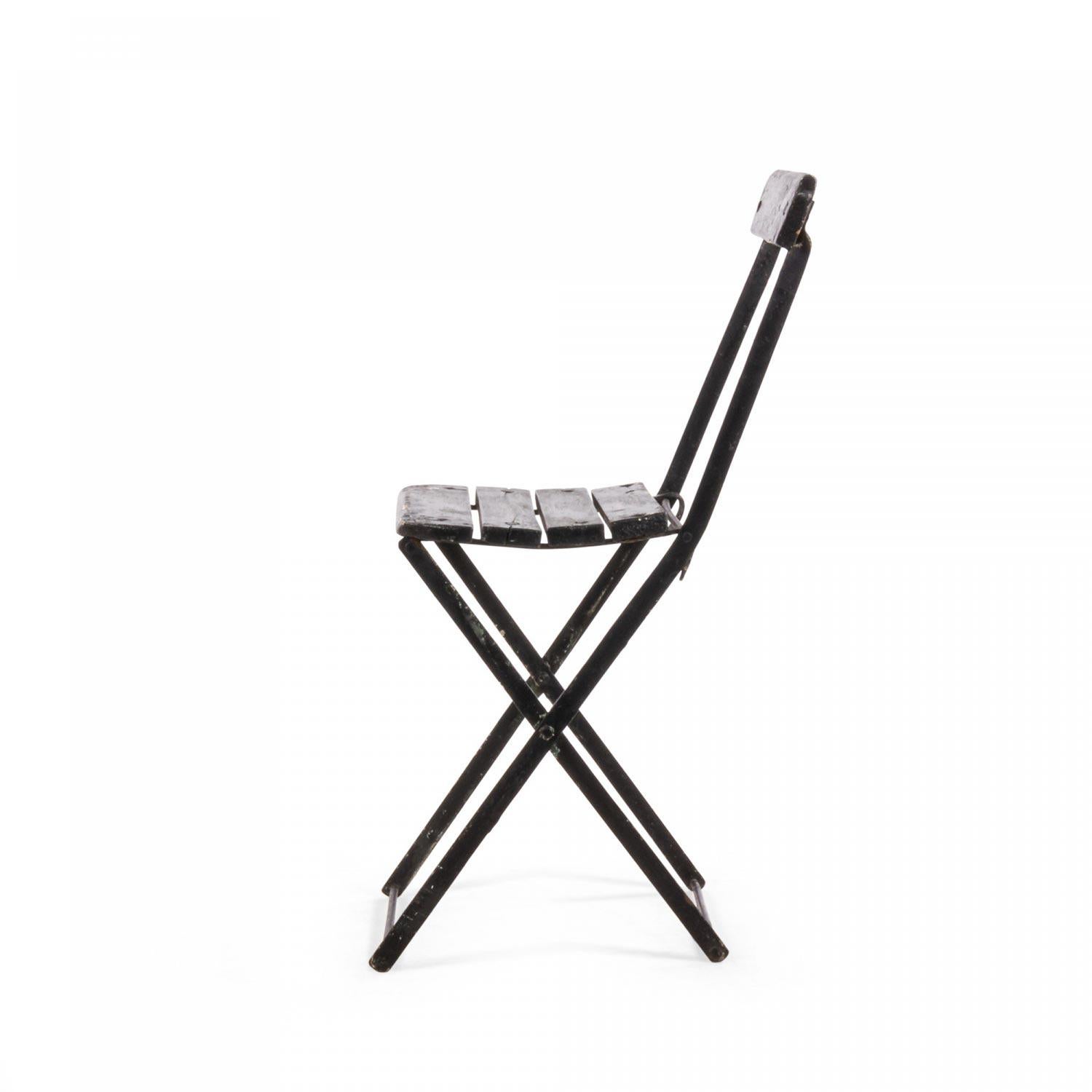 21 Outdoor Eisen faltbar Bistro Stuhl im Angebot 8