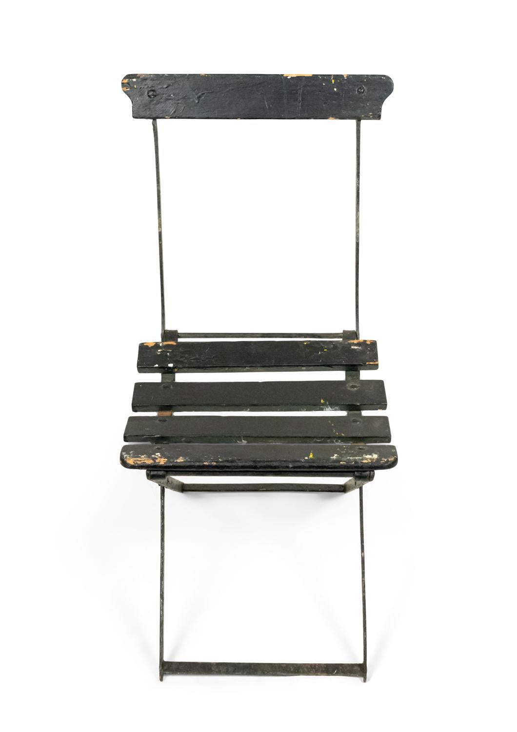 21 Outdoor Eisen faltbar Bistro Stuhl im Angebot 1