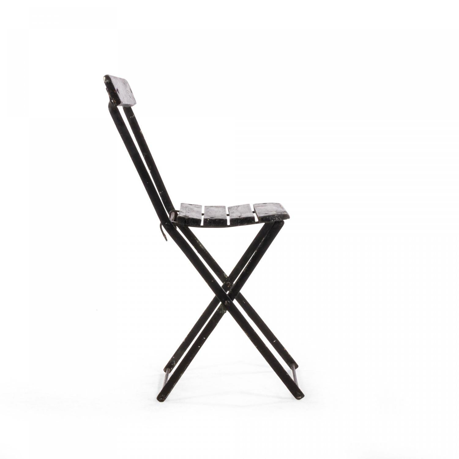 21 Outdoor Eisen faltbar Bistro Stuhl im Angebot 3