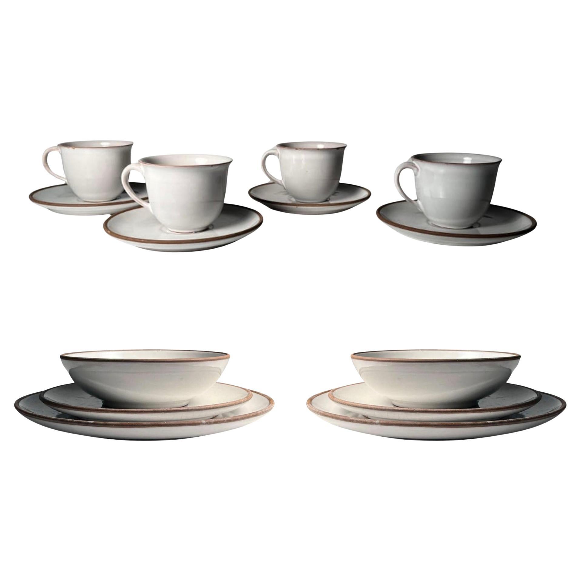 21 Piece Collection of German Bauhaus Pottery by KMK / manner of Otto Lindig For Sale