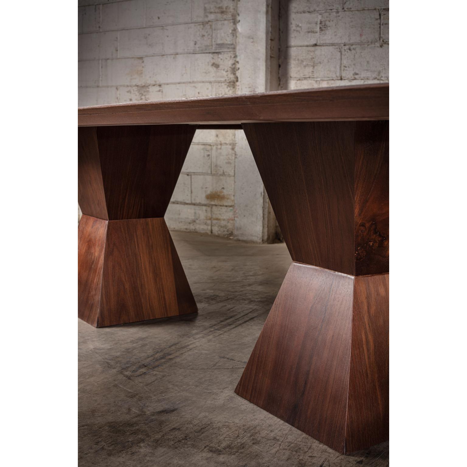 Other 21 Rectangular Dining Table in Solid Walnut by No Age Studio For Sale