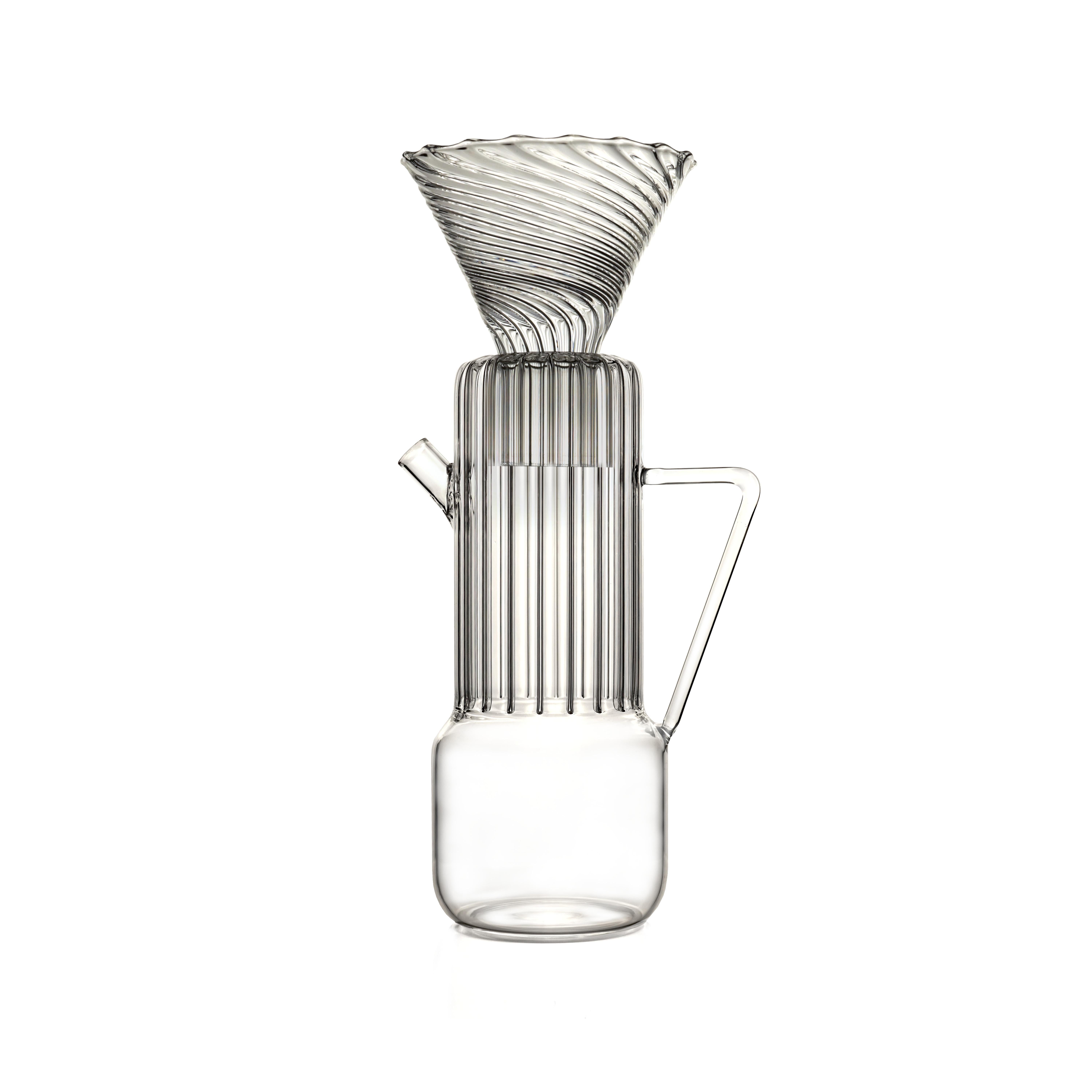 Italian Cafetière en verre Handmade , Milady, Italy, Kanz en vente