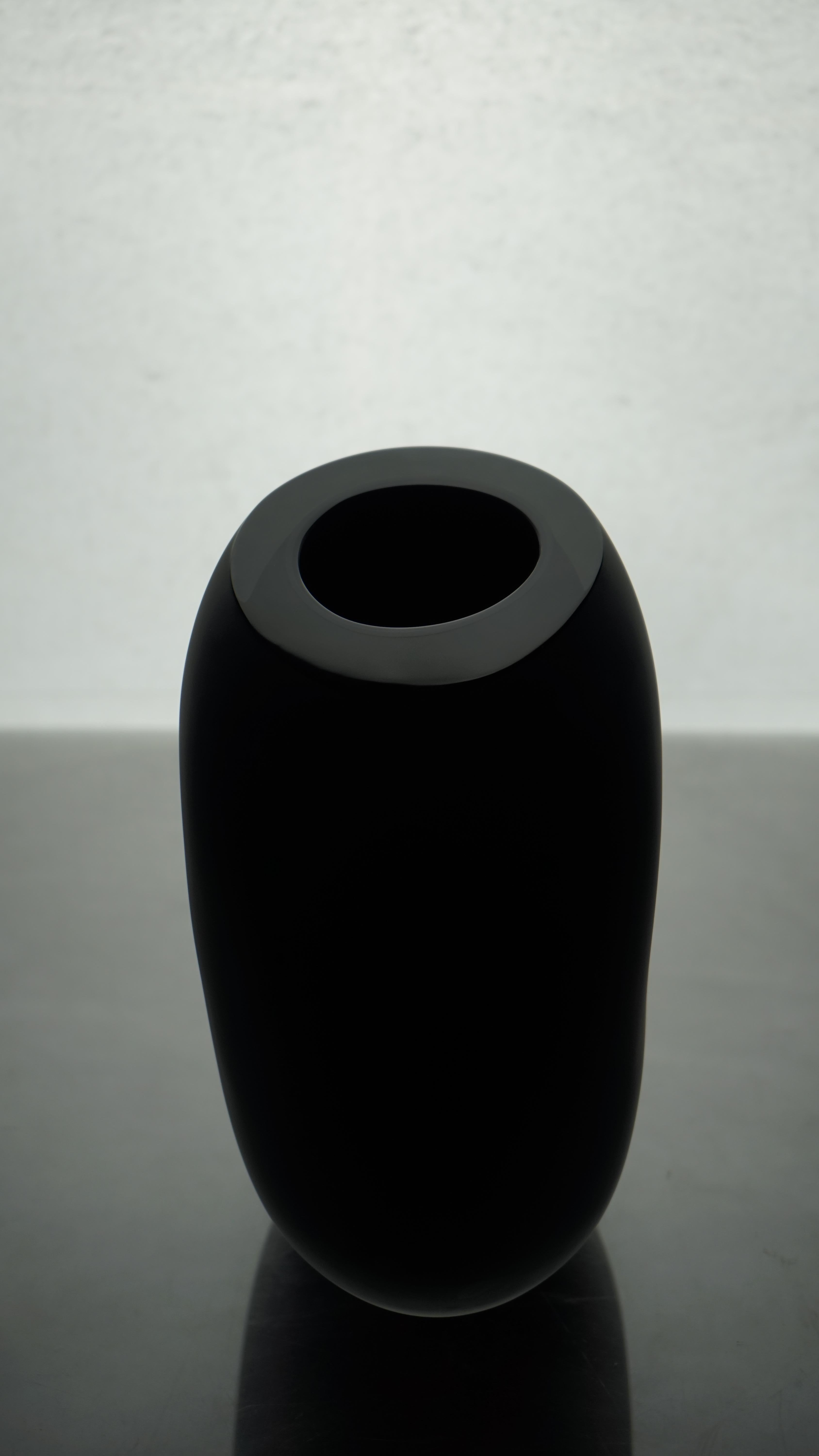 Vaso in vetro di Murano, Notturni op. 2, colore nero, Italia, Kanz, disponibile in vendita 8