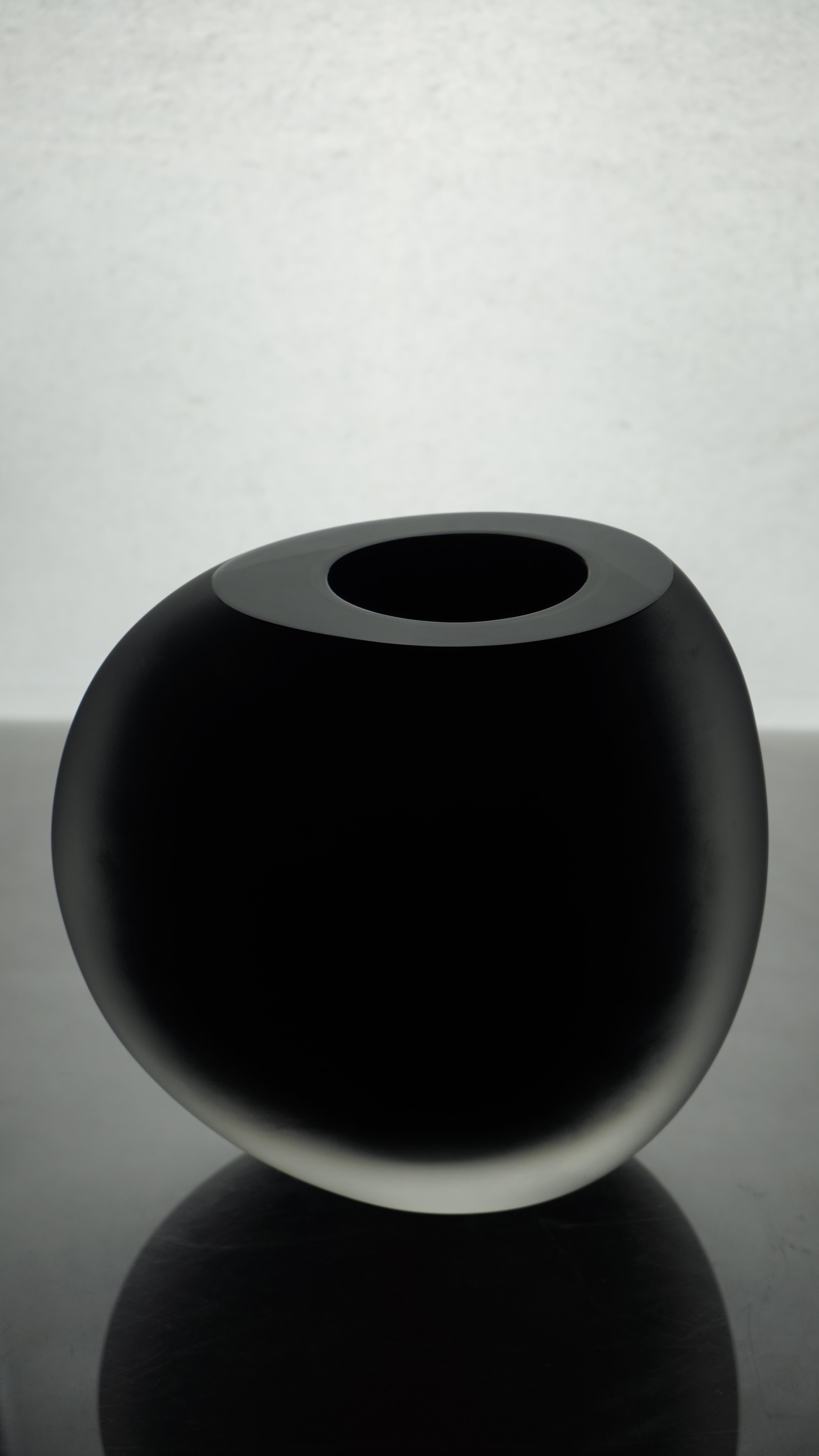 Vaso in vetro di Murano, Notturni op. 2, colore nero, Italia, Kanz, disponibile in vendita 9