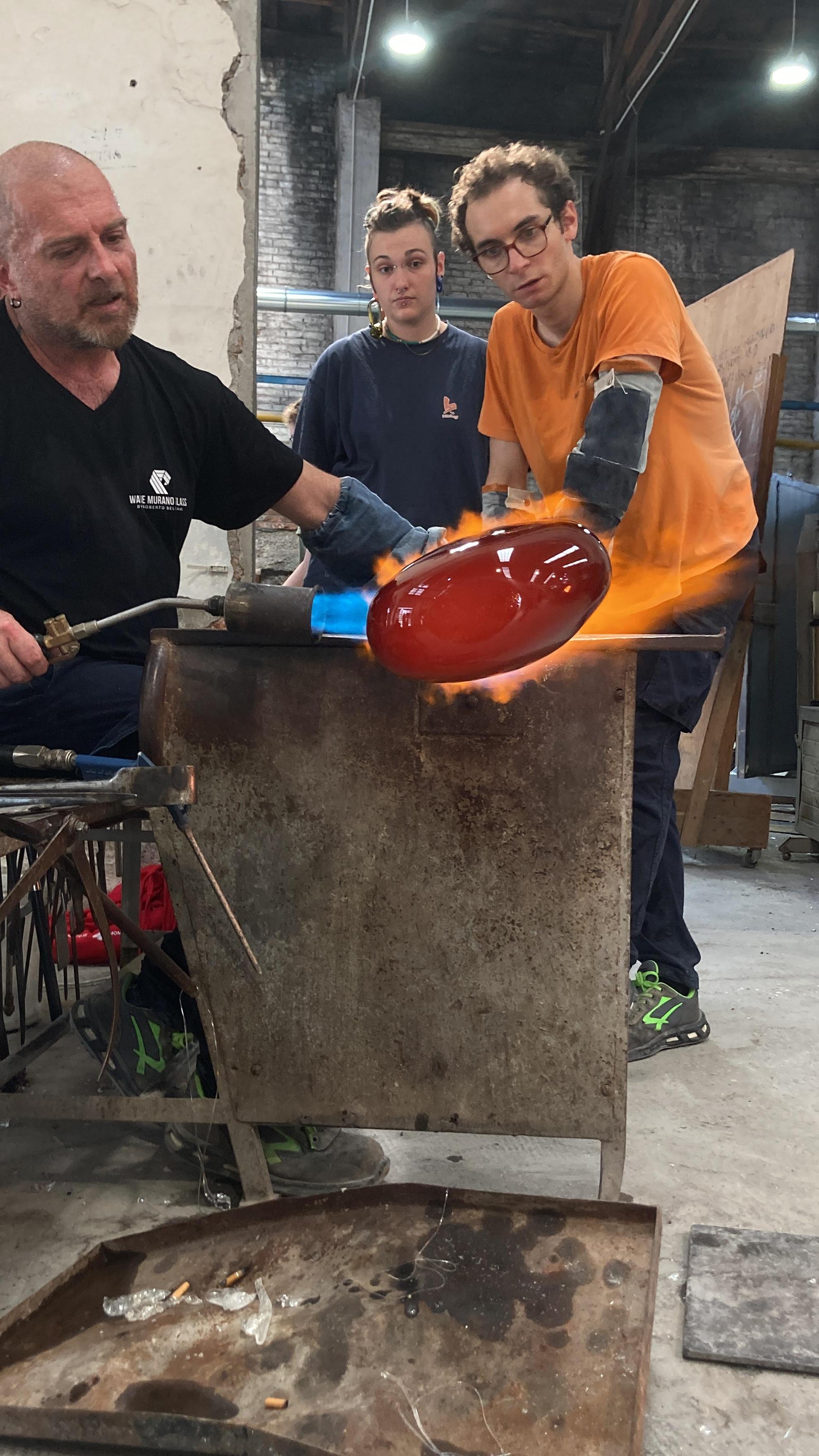 Vases en verre de Murano, set de 3 pièces, Notturni, Kanz, couleur noire en vente 6