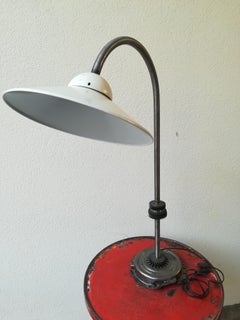 21st Century Upcycling Enamelled Lamp Made by Old Car's Mechanism