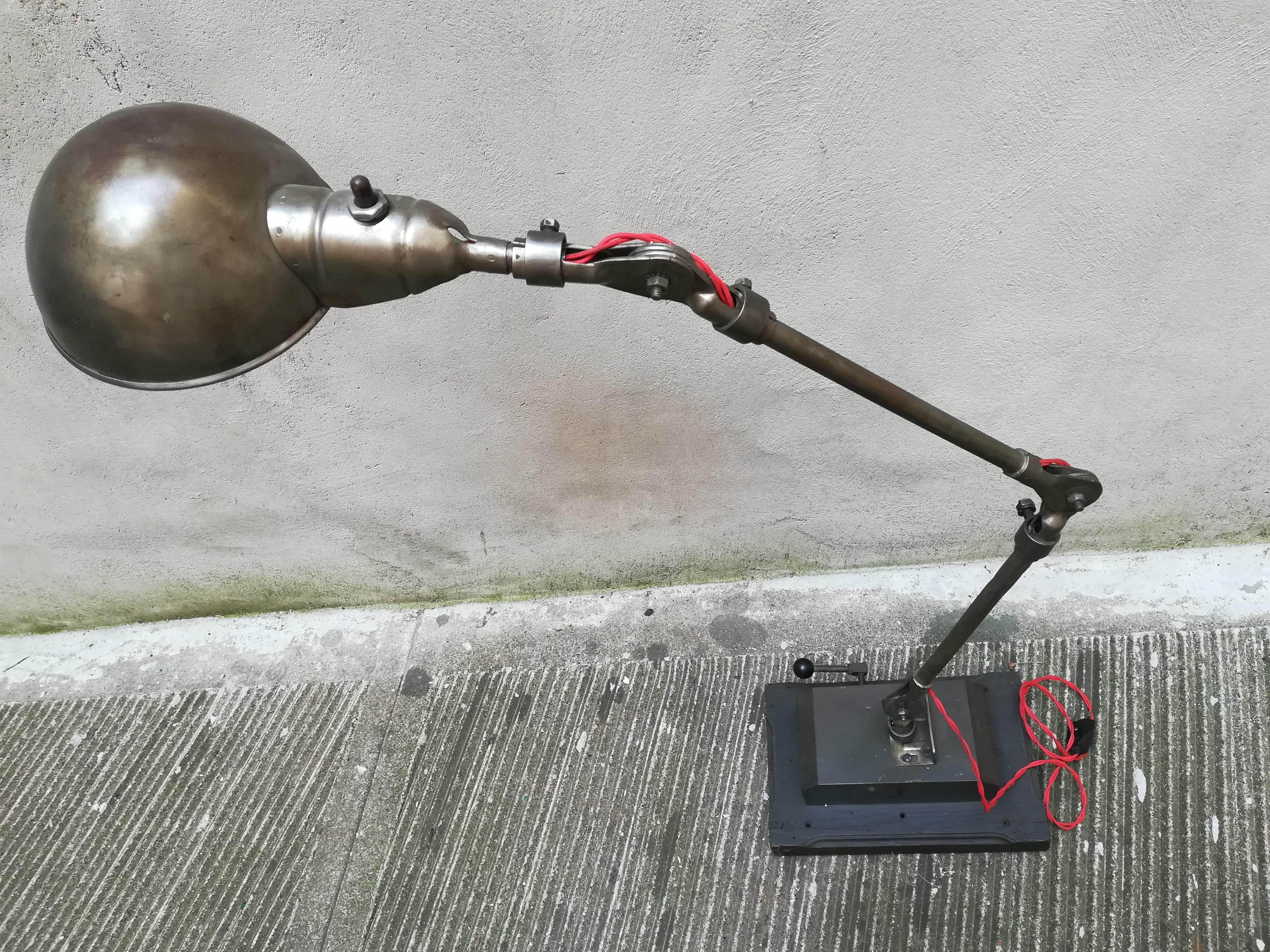 French 21st Century Upcycling France Table Lamp Made by Old Car's Mechanism For Sale
