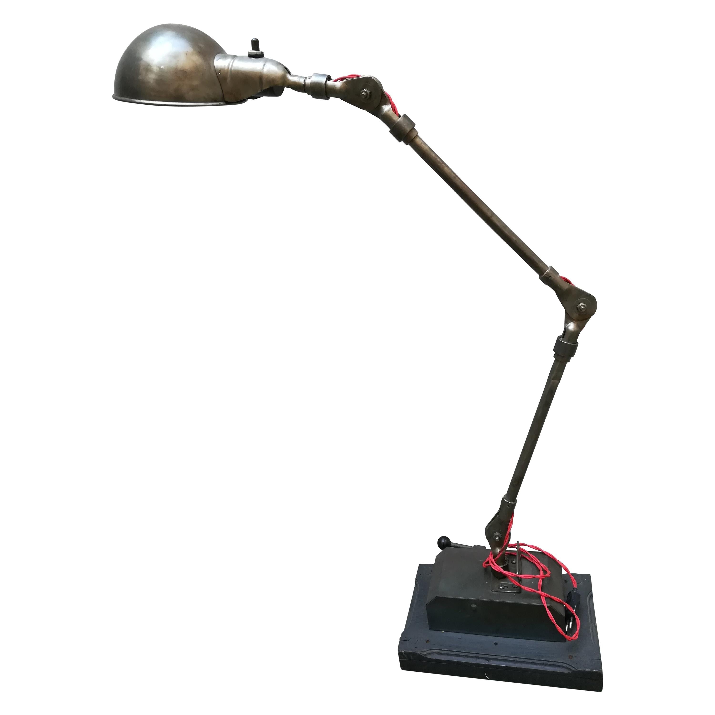 21st Century Upcycling France Table Lamp Made by Old Car's Mechanism For Sale