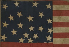 21-Star American Flag, Civil War Era, Antique Exclusionary Flag, circa 1861