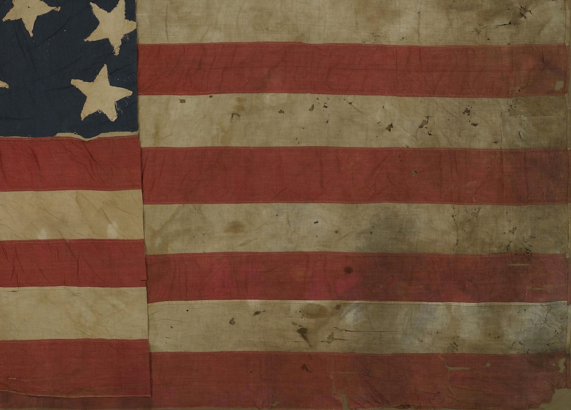 american flag in 1861