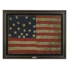 21-Star American Flag, Civil War Era, Antique Exclusionary Flag, circa 1861