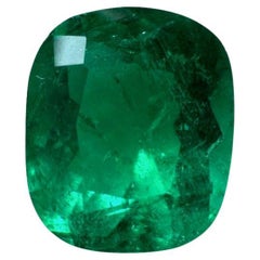 2.10 Carat 8x7 Vivid Muzo Green Colombian Emerald - Cushion Cut Genuine Gem May