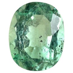 2,10 Carati 9x7 Smeraldo Colombiano Verde Schiuma di Mare - Gemma Taglio Ovale