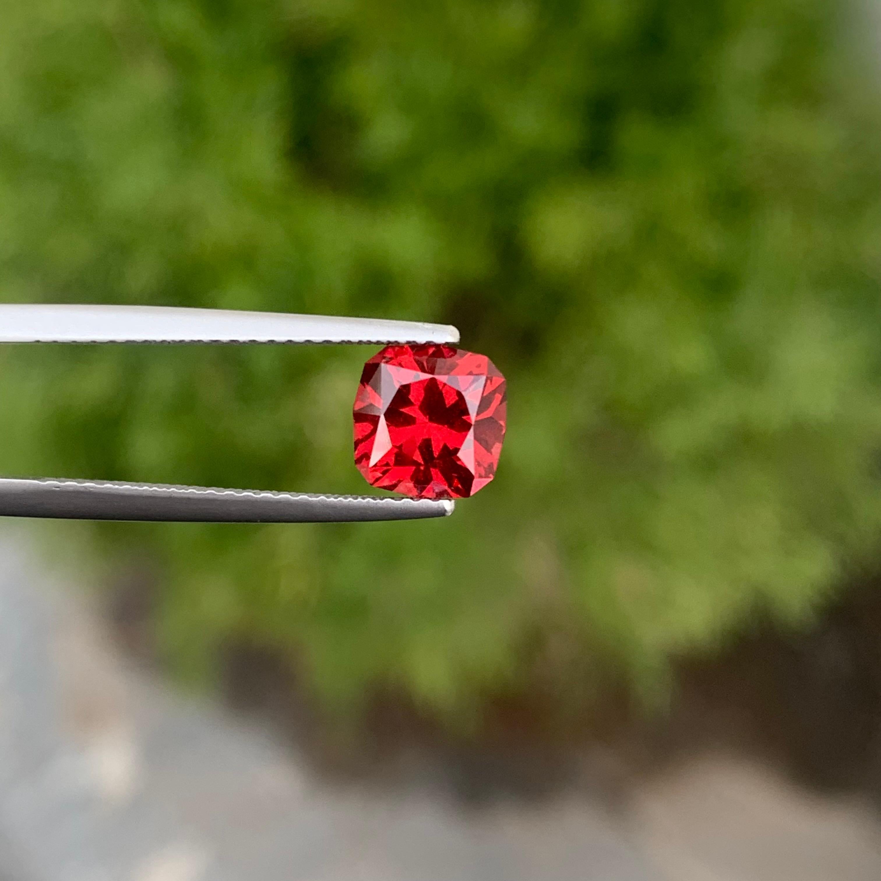 Loose Rhodolite Garnet
Weight : 2.10 Carats
Dimensions : 7.1x7.1x5.1 Mm
Origin : Tanzania Africa
Clarity : AAA Eye Clean
Shape: Cushion
Cut: Fancy
Certificate: On Demand
Treatment: Non
Color: Red
Rhodolite is a mixture of pyrope and almandite