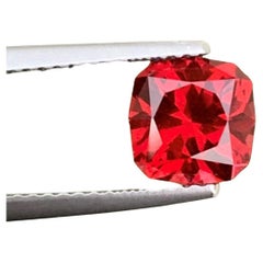 Used 2.10 Carat Clean Faceted Red Tanzanian Garnet Fancy Cut for Jewelry Making