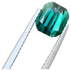 2.10 Carat Cushion Shape Genuine Loose Lagoon Tourmaline Gem from Kunar Mine