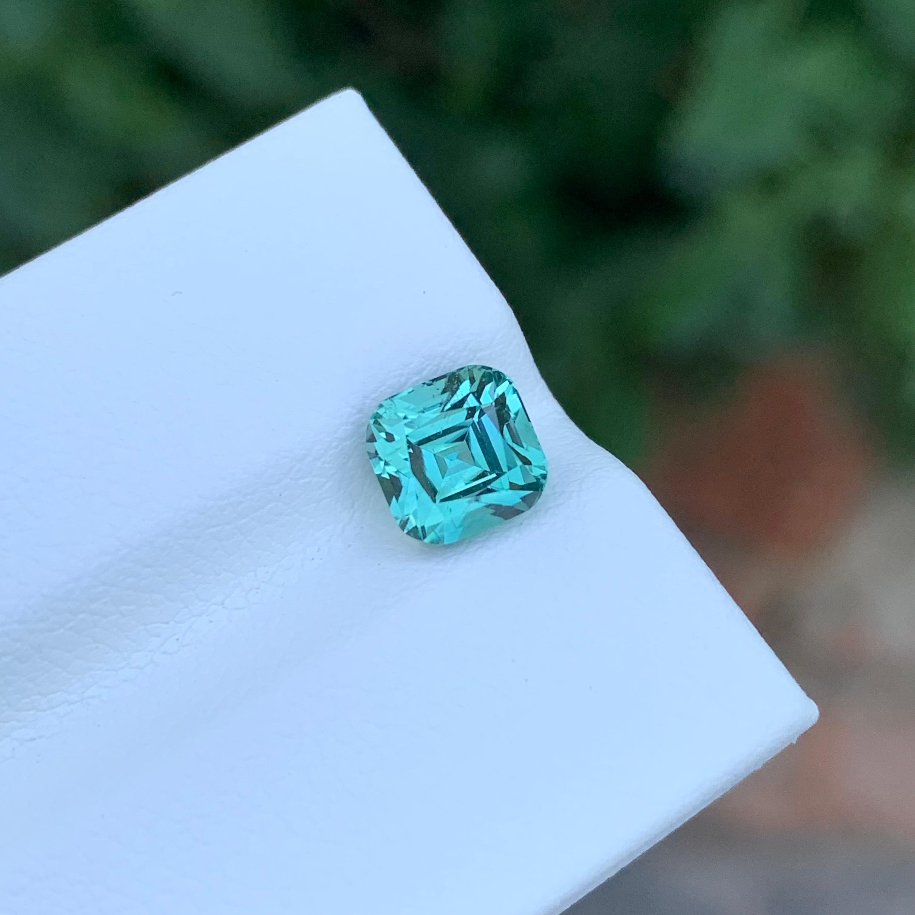 Tourmaline écume de mer naturelle véritable taille coussin de 2,10 carats en vente 4
