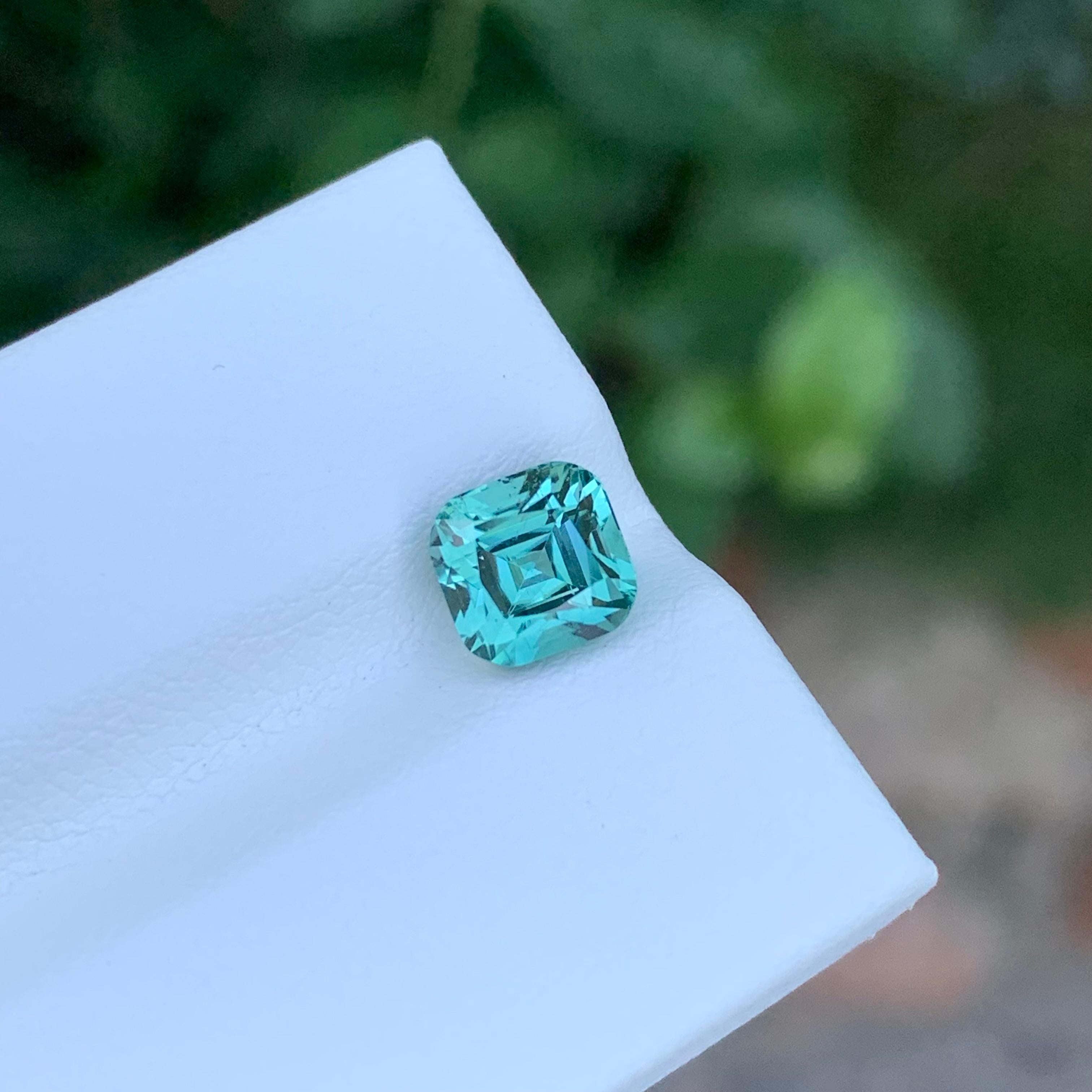 Tourmaline écume de mer naturelle véritable taille coussin de 2,10 carats en vente 2