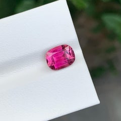 2.10 Carat Faceted Pink Tourmaline Cushion Shape