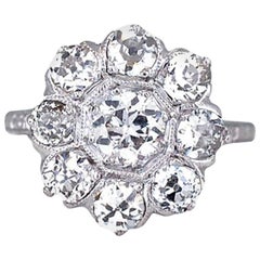 2.10 Carat Ladies Art Deco Diamond Ring