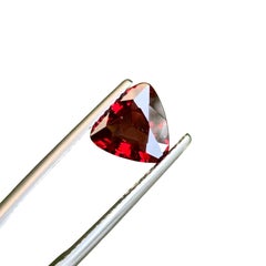 2.10 Carat Loose Dazzling Red Spinel Stone Trillion Cut Natural Burmese Gemstone
