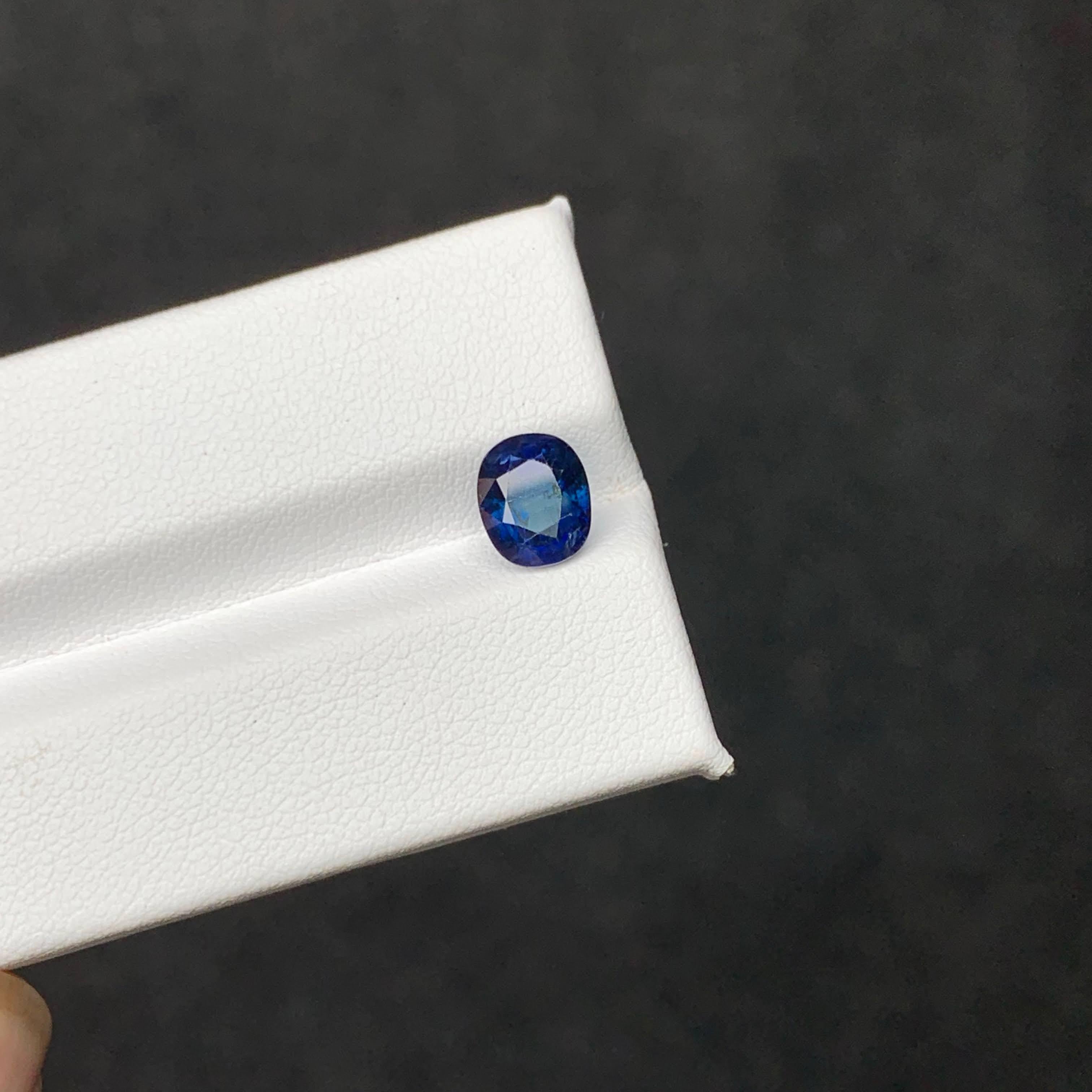 2.10 Karat natürlicher loser tiefblauer Saphir Stein Ovalschliff Sri Lanka Edelstein im Angebot 5