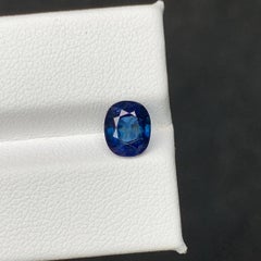 2.10 Carat Natural Loose Deep Blue Sapphire Stone Oval Cut Sri Lankan Gemstone