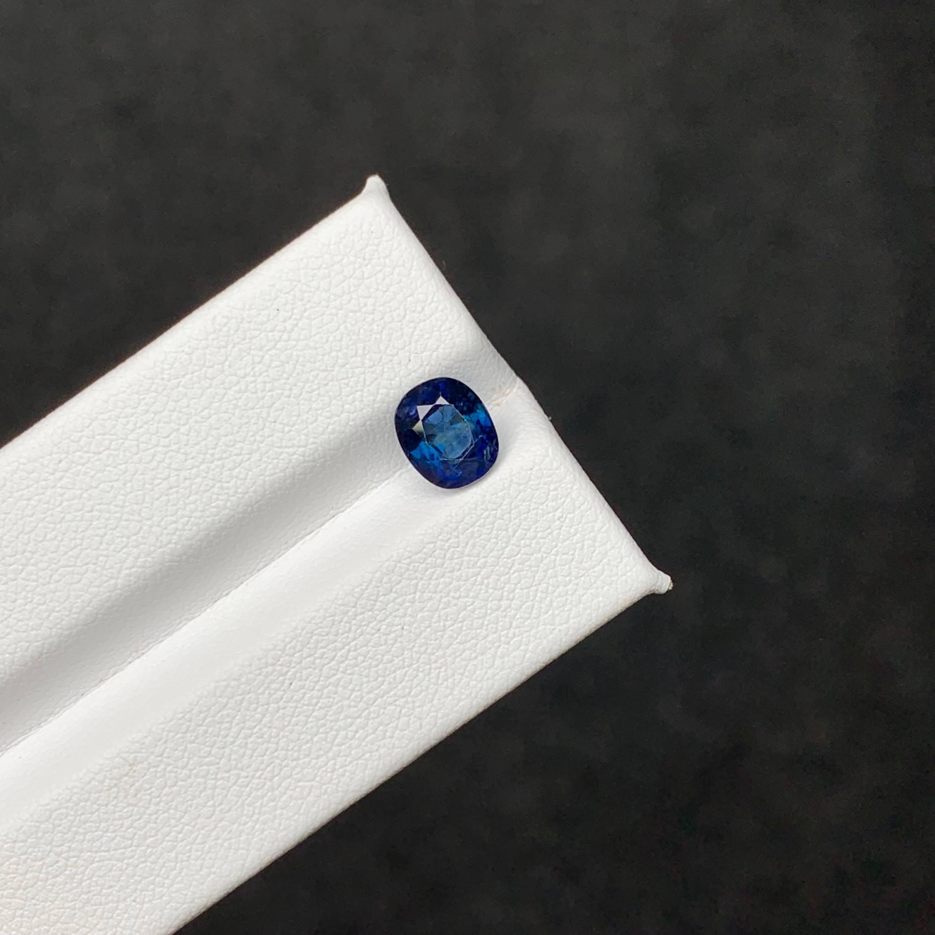 2.10 Karat natürlicher loser tiefblauer Saphir Stein Ovalschliff Sri Lanka Edelstein im Angebot 4