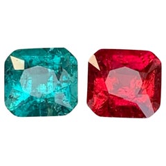 2.10 Carat Natural Loose Fine Quality Reverse Tourmaline Pair Afghan Gemstone