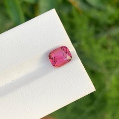 2.10 Carat Natural Loose Hot Pink Tourmaline Cushion Shape Gem For Jewellery