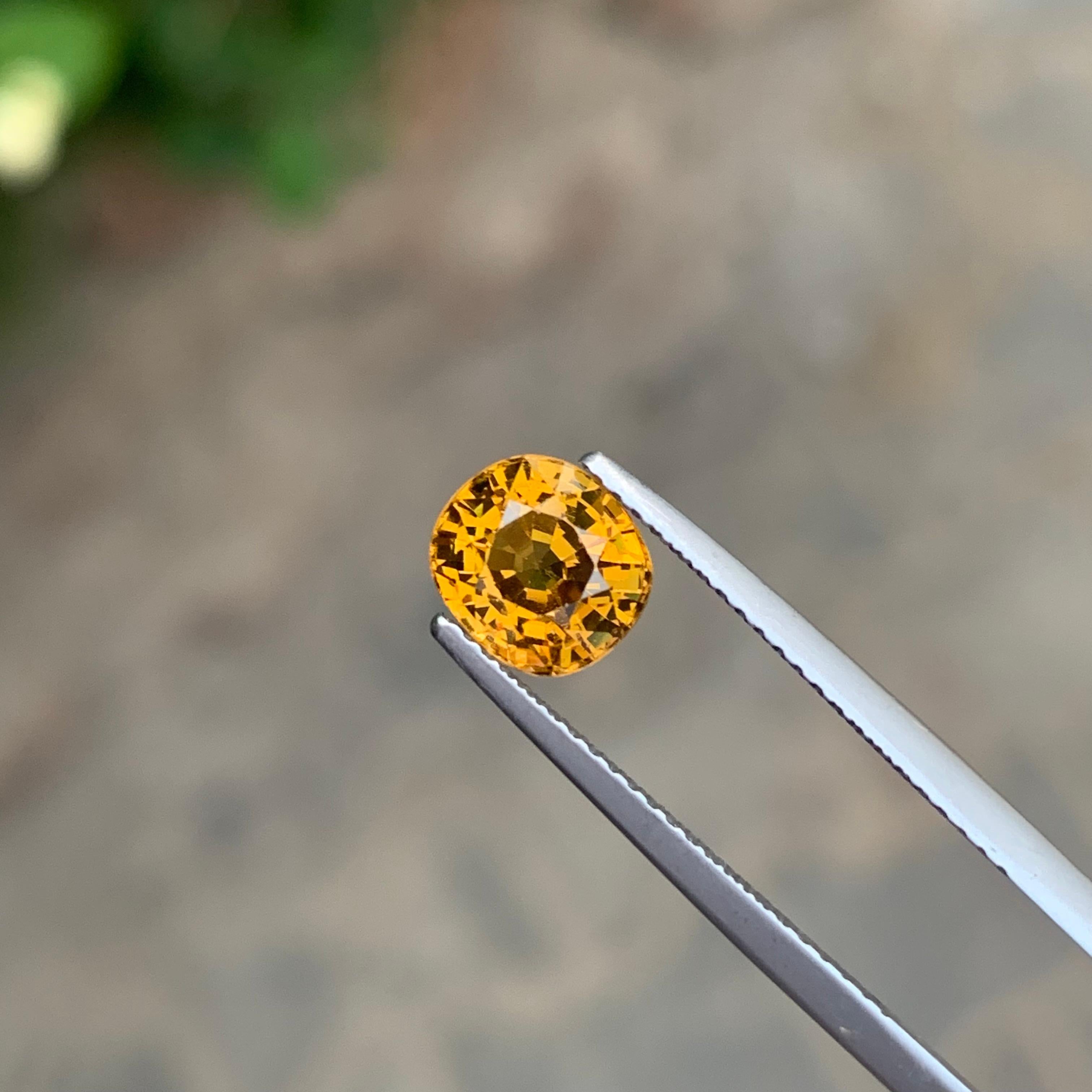 Arts and Crafts 2.10 Carat Natural Loose Mali Garnet Cushion Shape Gemstone For Sale