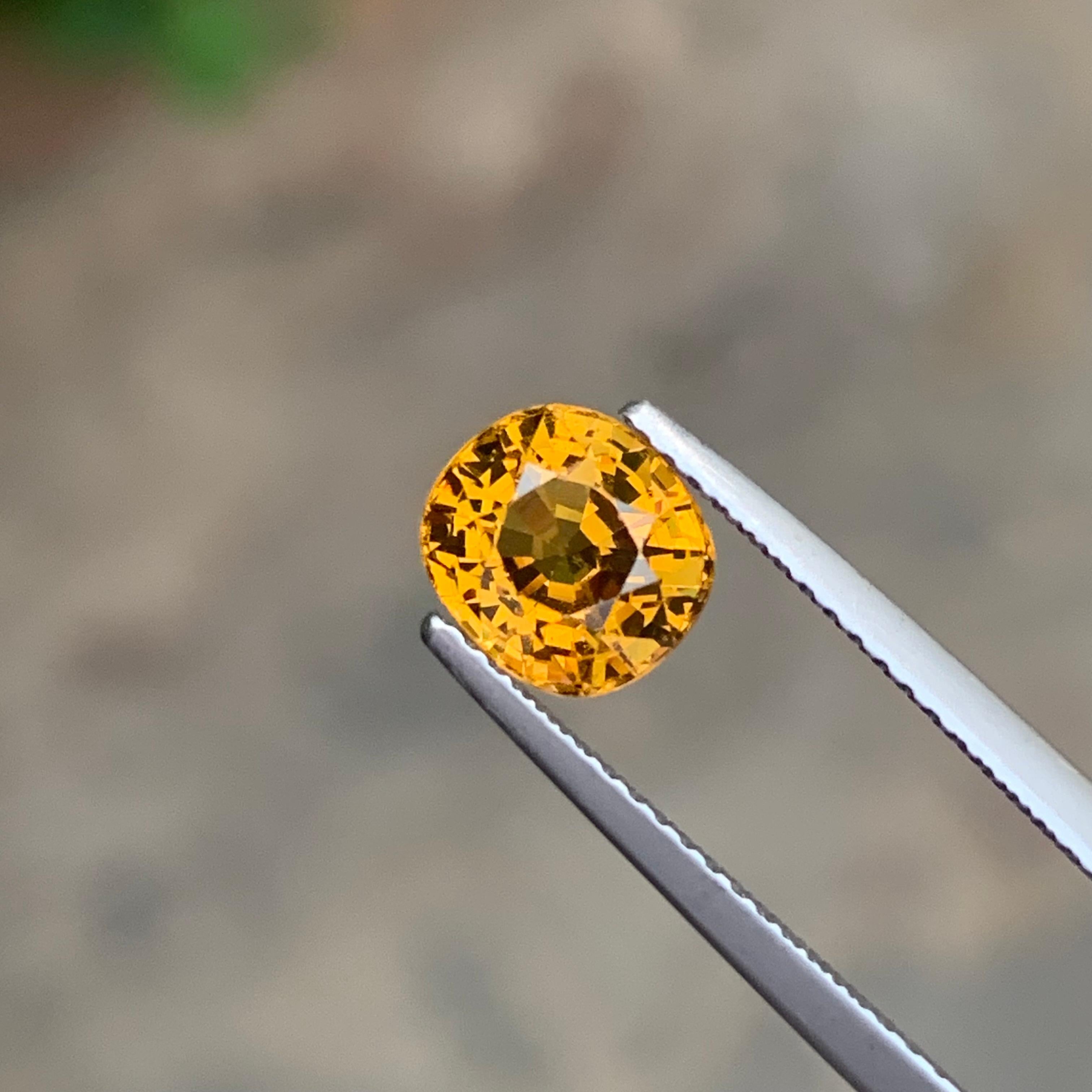 Cushion Cut 2.10 Carat Natural Loose Mali Garnet Cushion Shape Gemstone For Sale