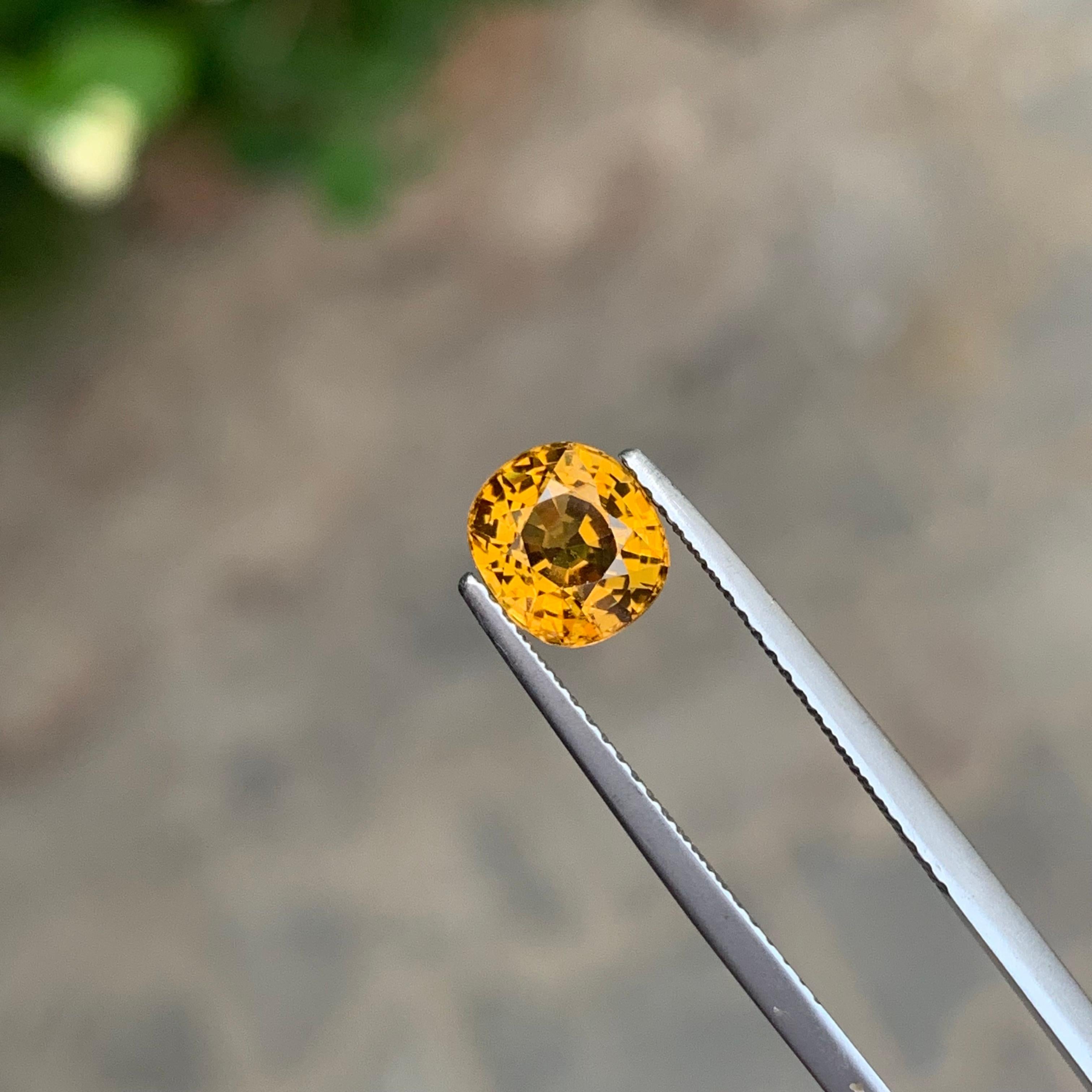 2.10 Carat Natural Loose Mali Garnet Cushion Shape Gemstone For Sale 1