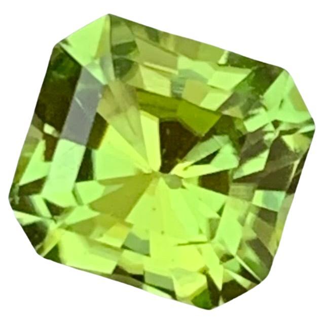 2.10 Carat Natural Loose Peridot Emerald Shape Gem From Earth Mine  For Sale