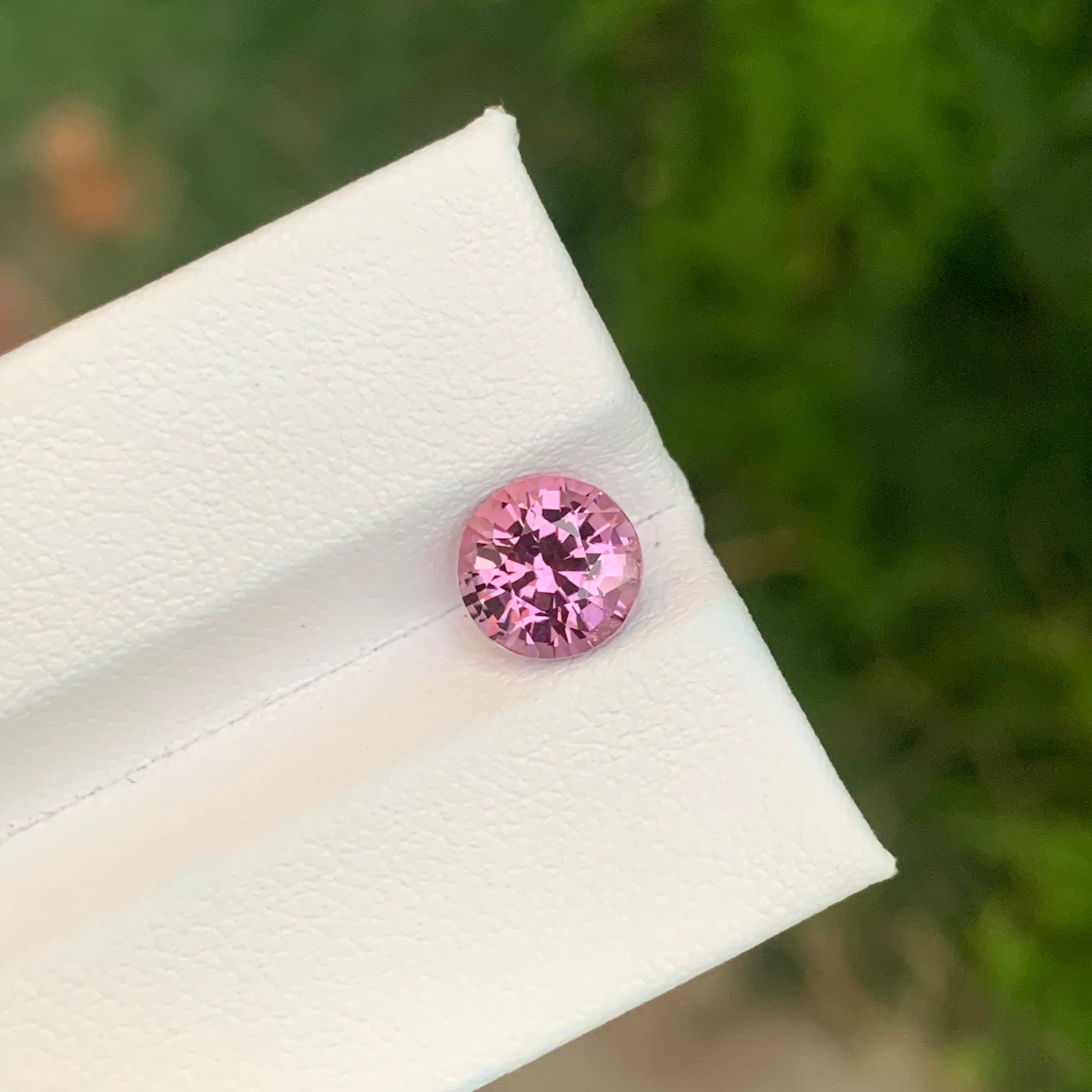 Taille ronde 2.10 Carat Natural Loose Pink Spinel Round Shape Gemstone (pierre précieuse de forme ronde) en vente
