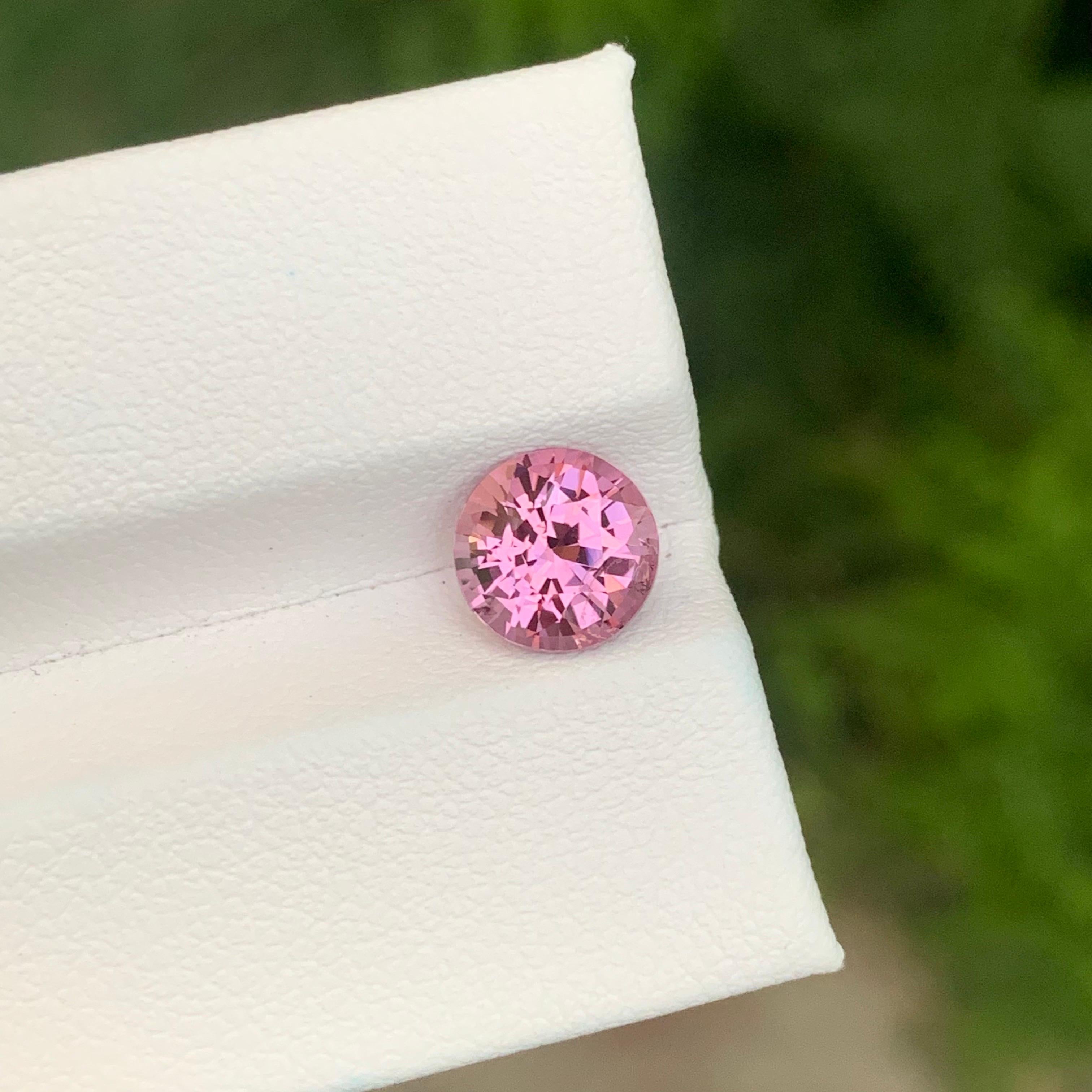 2.10 Carat Natural Loose Pink Spinel Round Shape Gemstone (pierre précieuse de forme ronde) en vente 2
