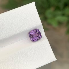 2.10 Carat Natural Loose Purple Spinel Cushion Shape Gemstone