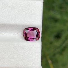 2.10 Carat Natural Loose Purplish Spinel Stone Cushion Cut Burmese Gemstone
