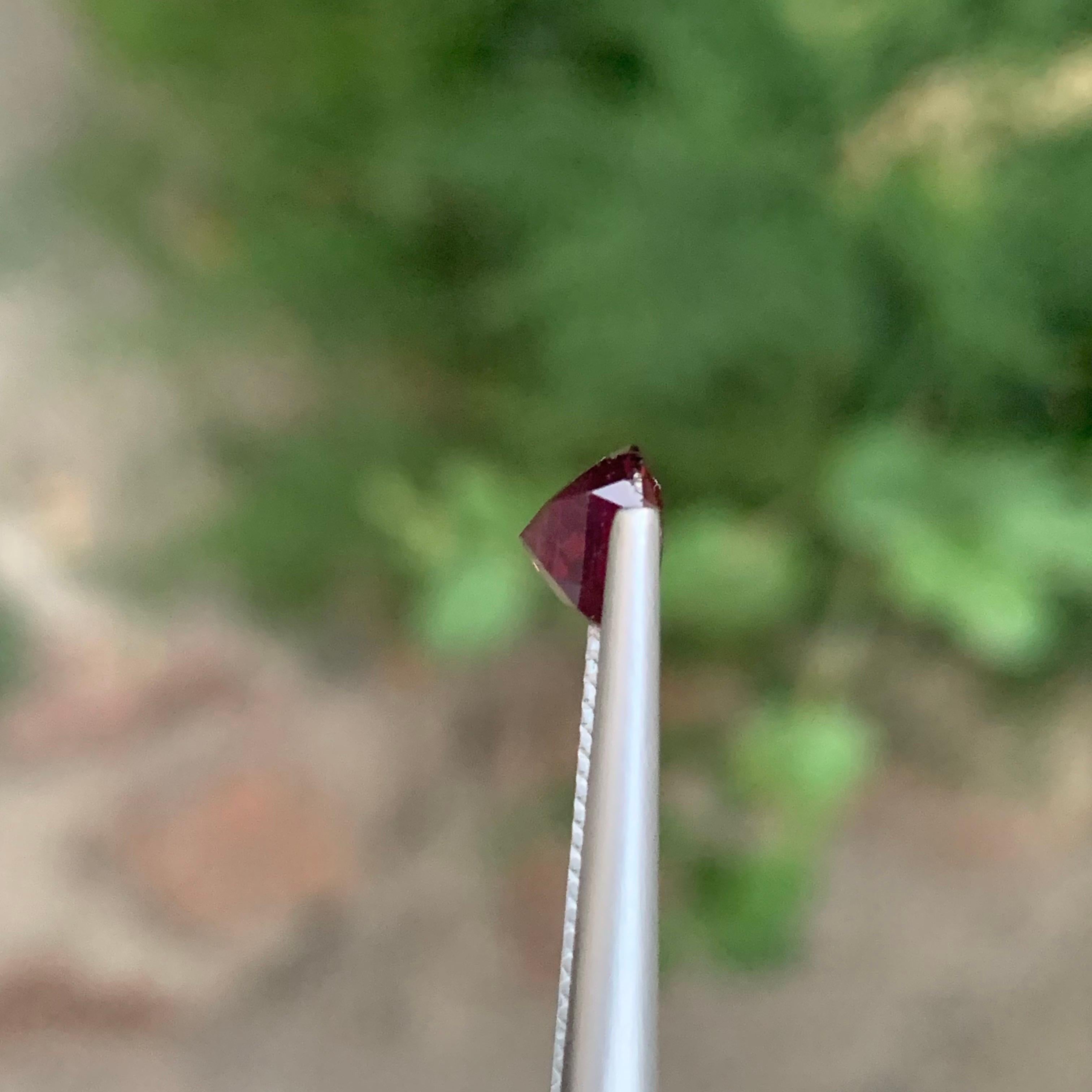 Women's or Men's 2.10 Carat Natural Loose Red Spinel Cushion Shape Gemstone For Sale
