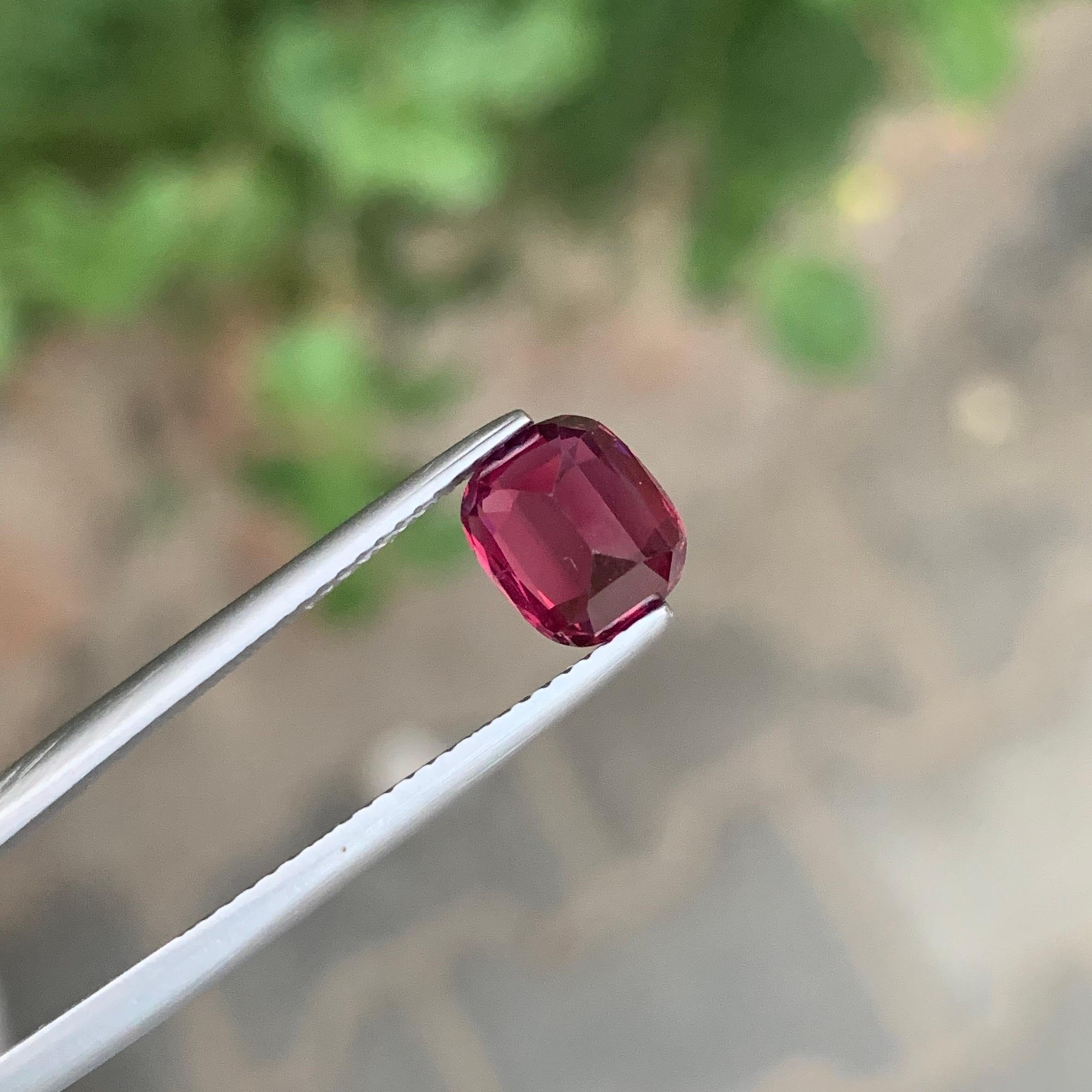 2.10 Carat Natural Loose Red Spinel Cushion Shape Gemstone For Sale 3