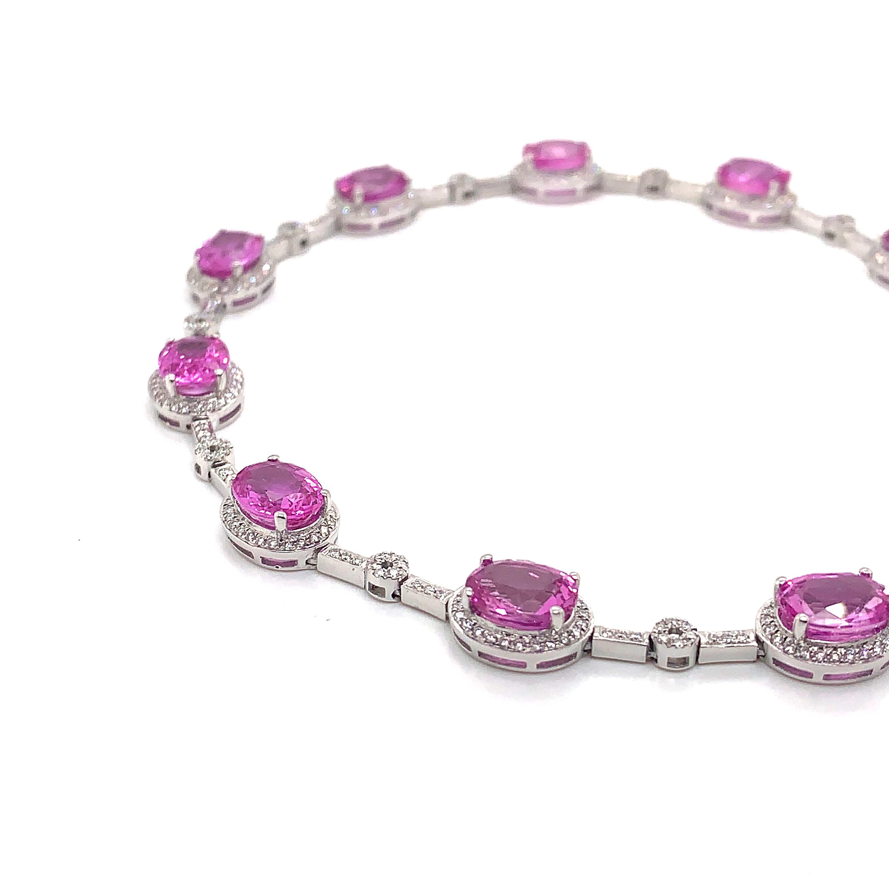 If you like to indulge in sweets, then you're definitely going to fall in love with these candy like 'jelly-bean' sapphires! This particular necklace showcases dazzling pink sapphires that are almost candy like! 

Designer pink sapphire necklace in