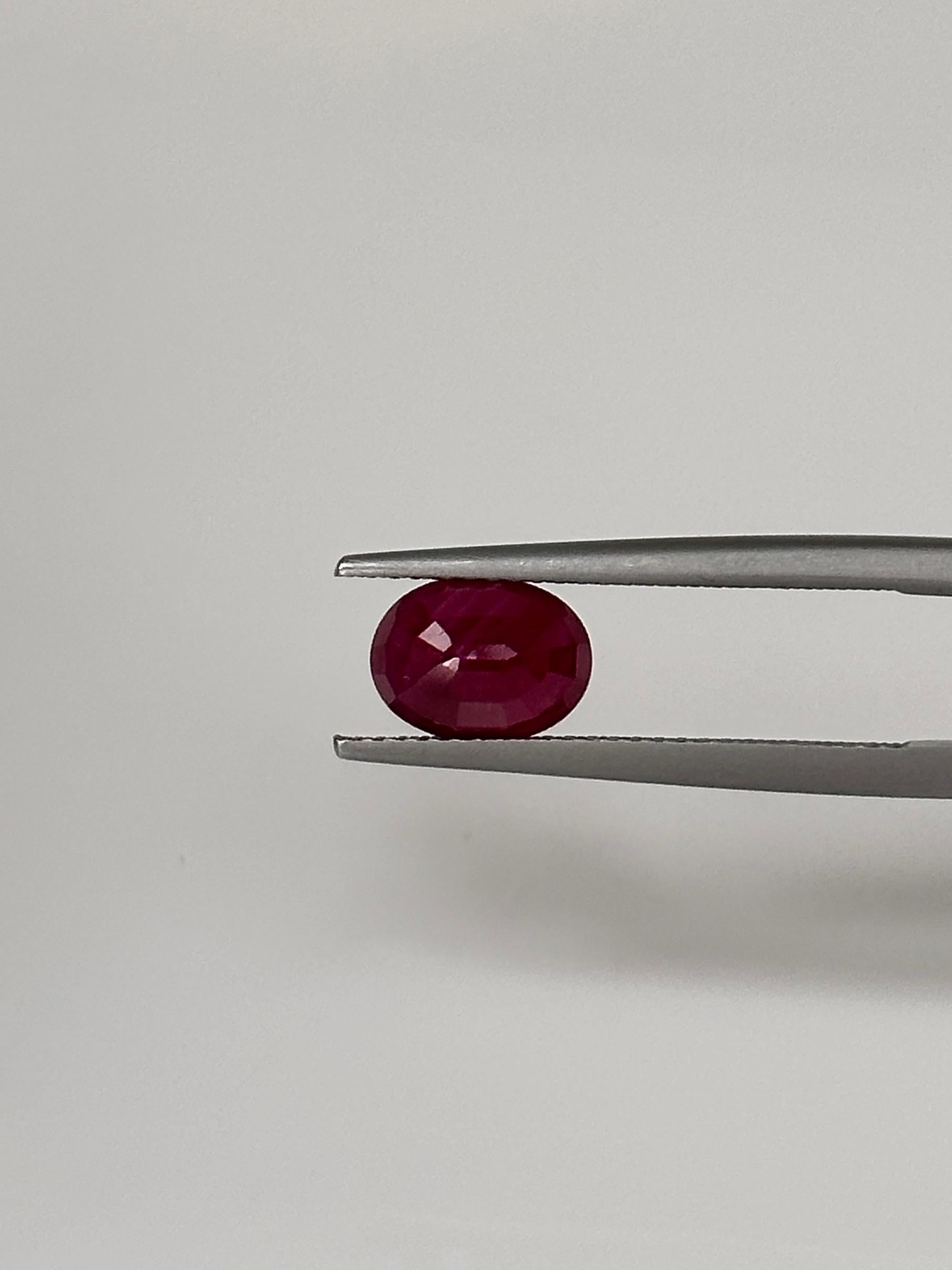 2.10 Carat Treated Ruby For Sale 1