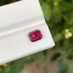 2.10 carats Loose Pinkish Red Umbalite Garnet Stone Emerald Cut from Africa