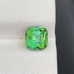 2.10 CRTs – Edelstein im Kissenschliff, leuchtend mintgrüner Turmalin für Schmuck, 6 mm