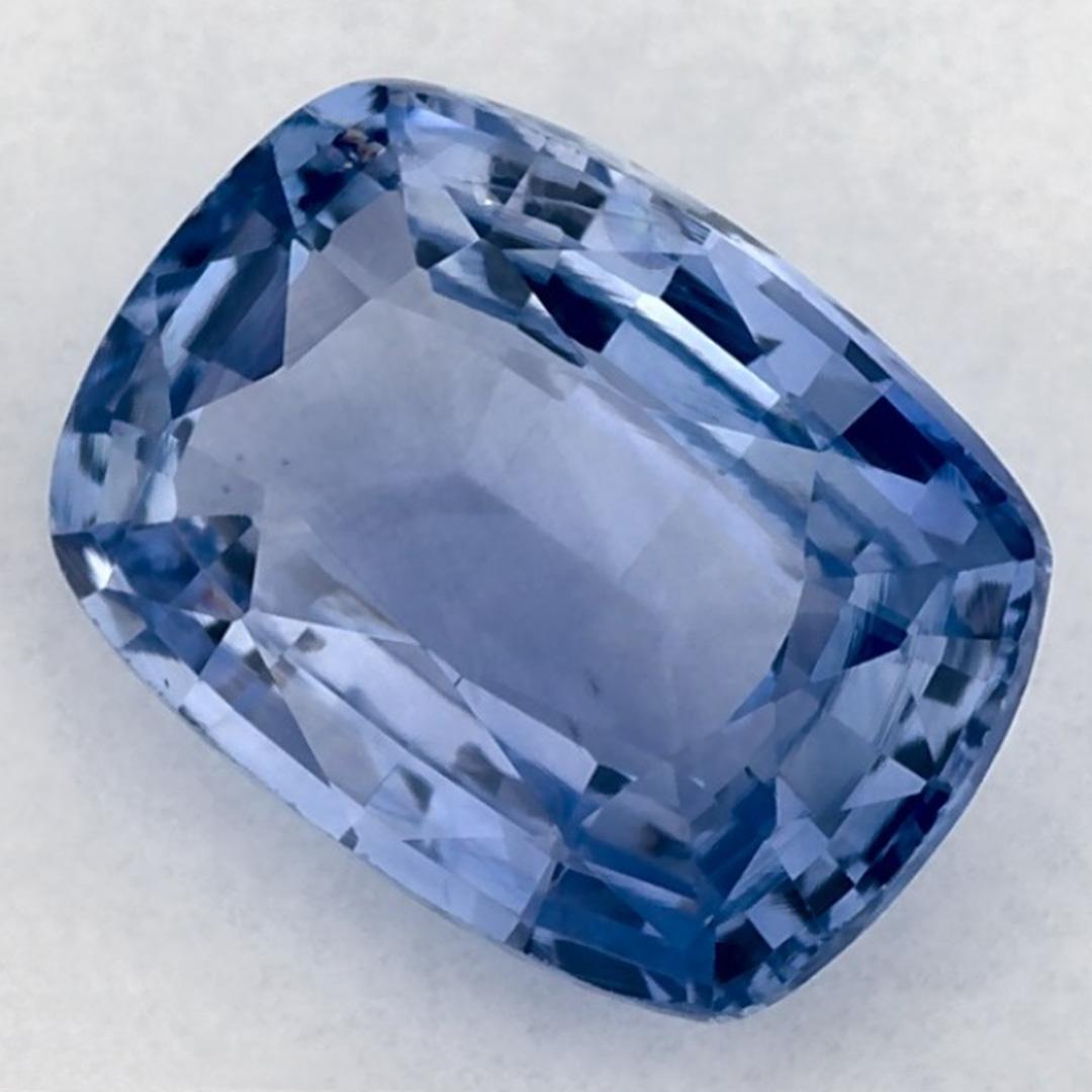 Taille coussin 2.10 Ct Blue Sapphire Cushion Certified Loose Gemstone (pierre précieuse en vrac) en vente