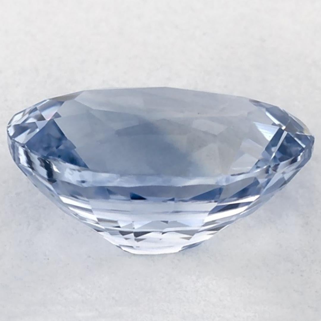 2.10 Ct Blue Sapphire Oval Certified Loose Gemstone (Saphir bleu ovale certifié) Neuf - En vente à Fort Lee, NJ