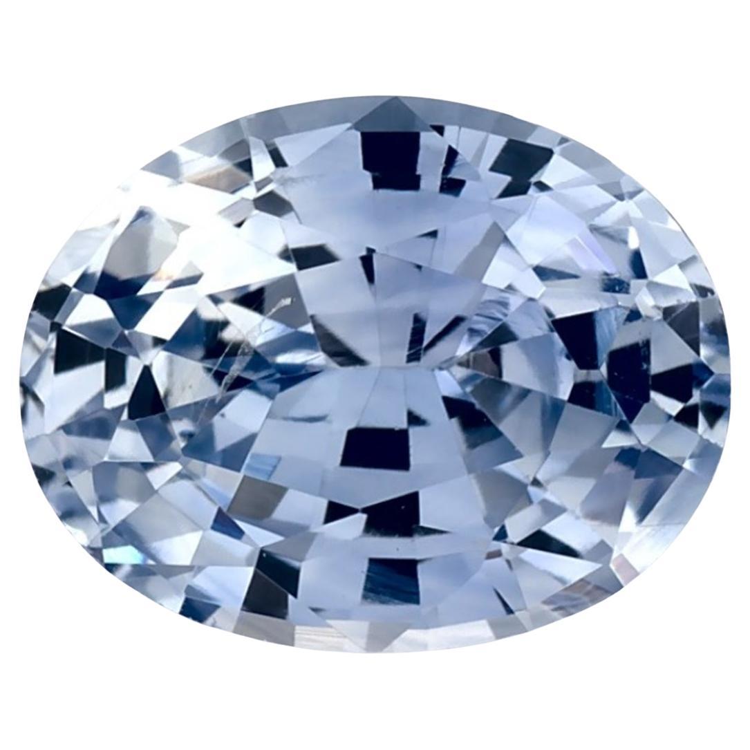 2.10 Ct Blue Sapphire Oval Certified Loose Gemstone (Saphir bleu ovale certifié) en vente