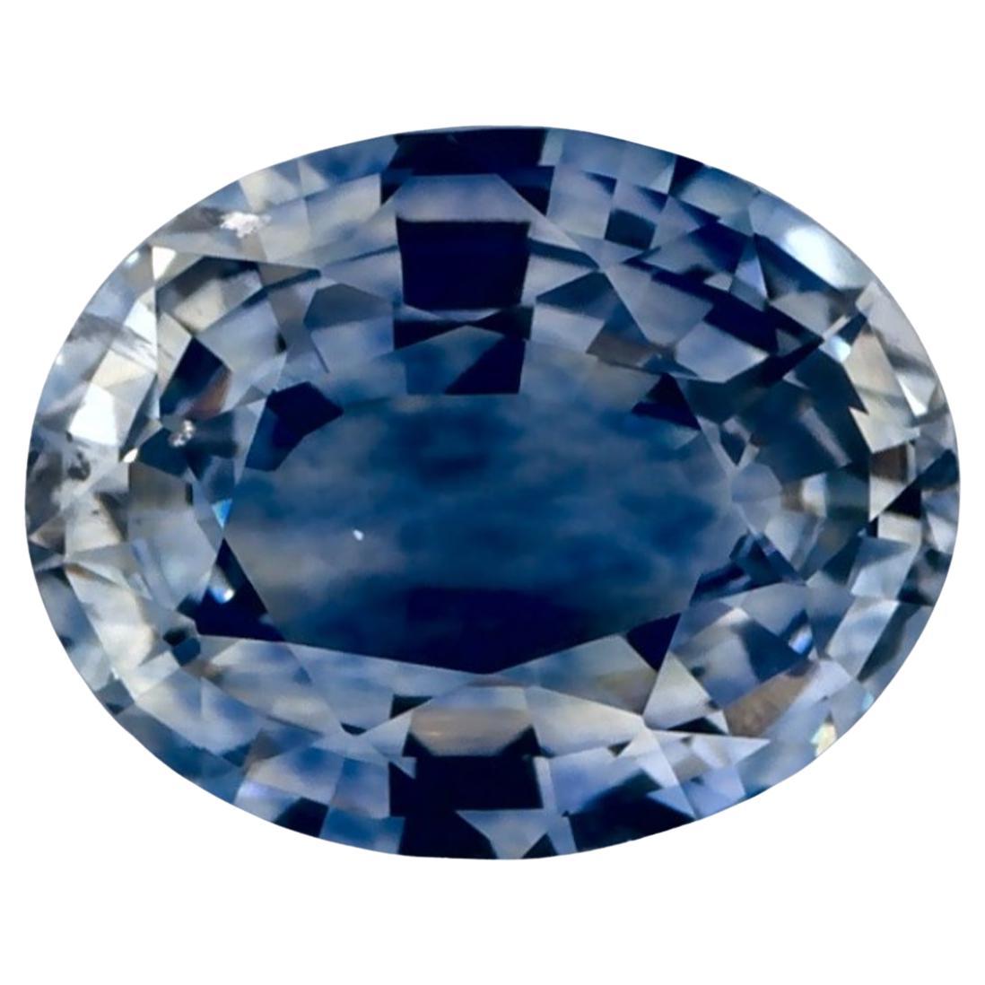 2.10 Ct Blue Sapphire Oval Loose Gemstone